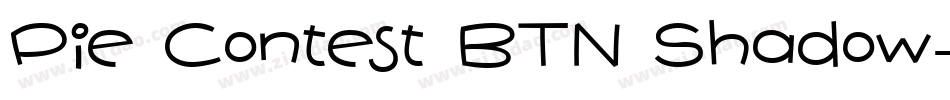 Pie Contest BTN Shadow字体转换